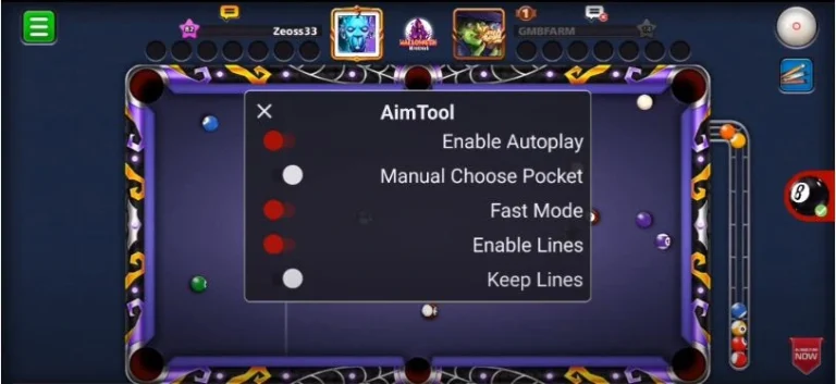 “Get the Aim Tool For 8 Ball Pool v3.1.2 All Unlocked VIP MOD APK right now!”