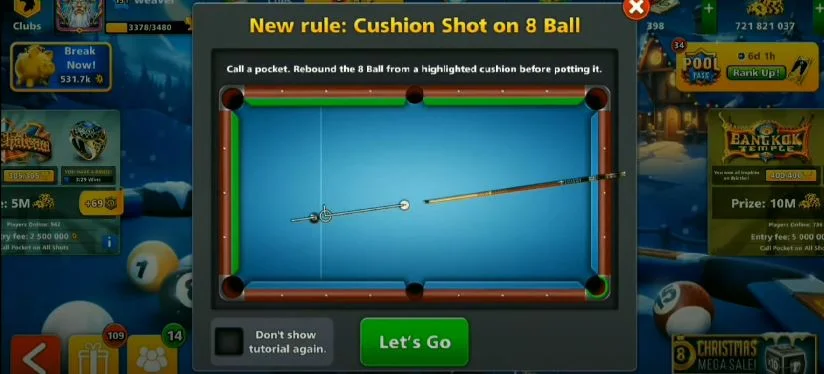 8 Ball Pool Bank Shot Calculator 